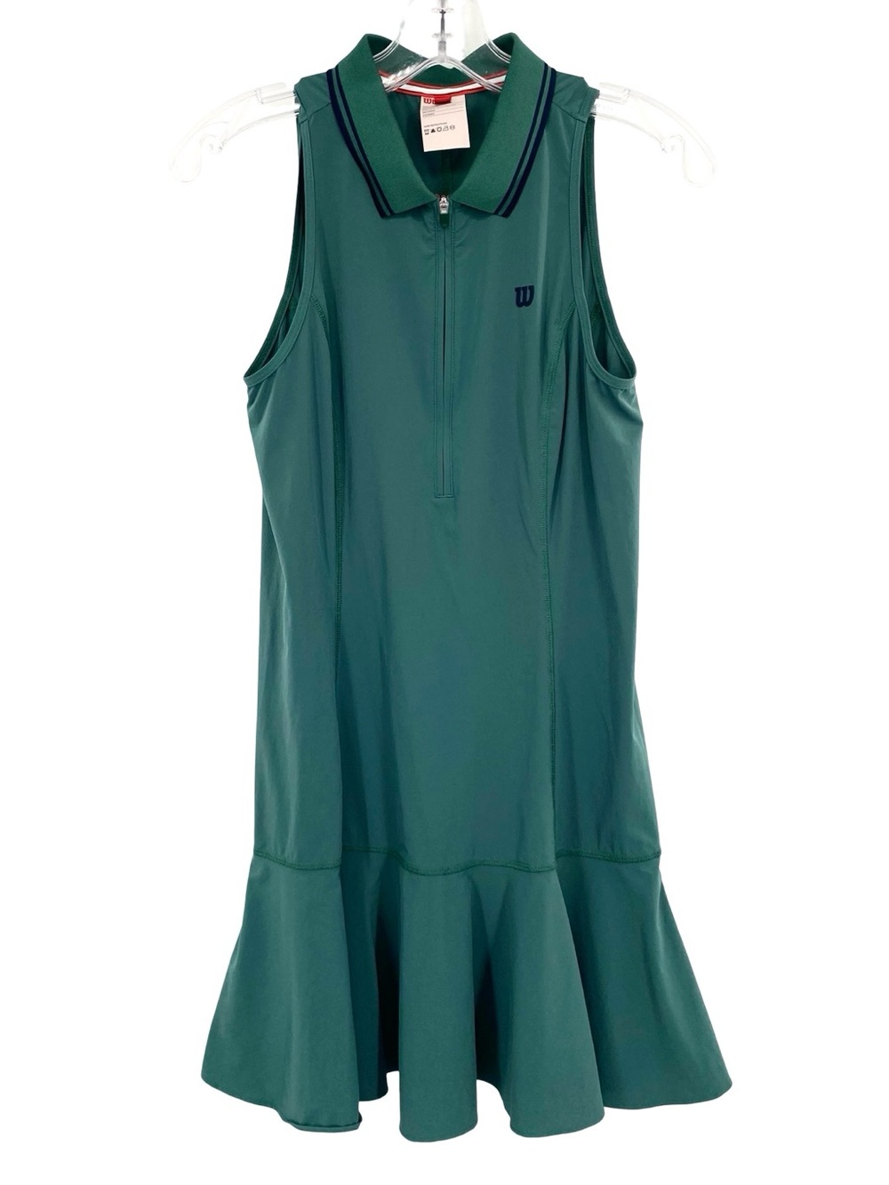 Wilson Women’s Green Retro Tennis Pickleball Dress Athletic Size Small